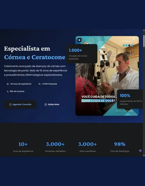 Dr. Henrique Glatt Oftalmologia — Site médico criado pela VSANTOSTECH
